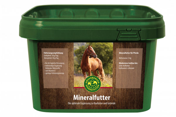 Nösenberger Mineral & Co. Mineralfutter 3kg - die optimale Ergänzung zu Raufutter und Getreide