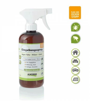 ANIBIO Umgebungsspray (Ungezieferspray) mit pflanzlichen Wirkstoffen, 500ml