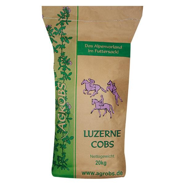 Agrobs Luzernecobs 20kg - Pferdefutter aus der ganzen Luzernepflanze